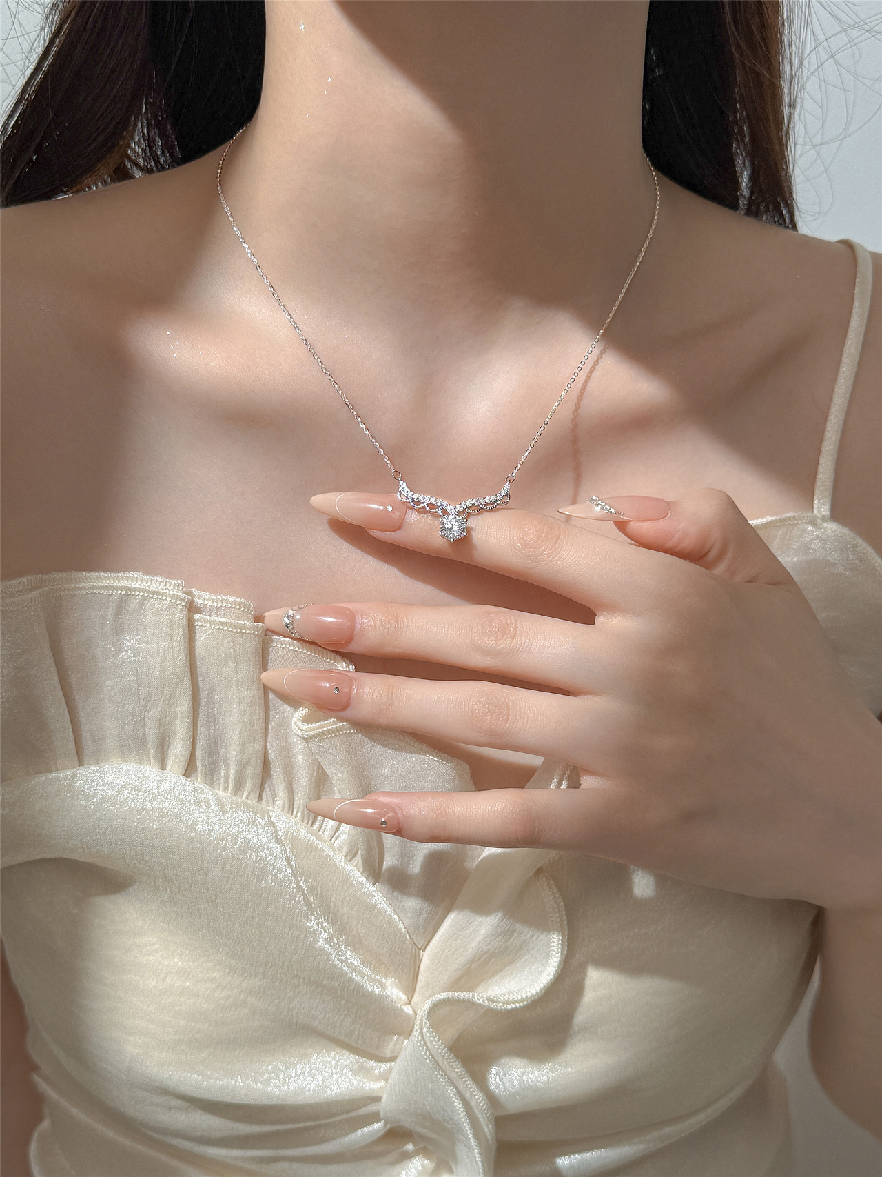 网感首饰丨ins丨手机片丨麦图摄影丨模特图丨项链饰品