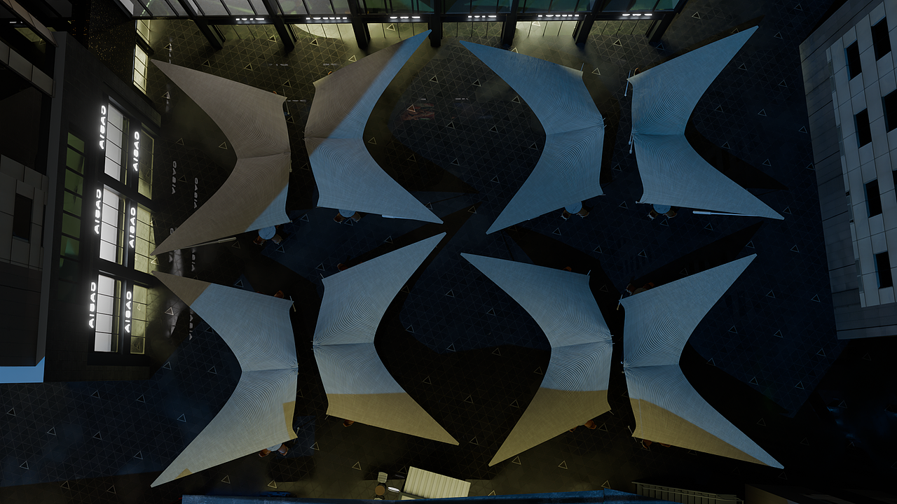 青华E城-商业街改造-夜晚场景-纯图片