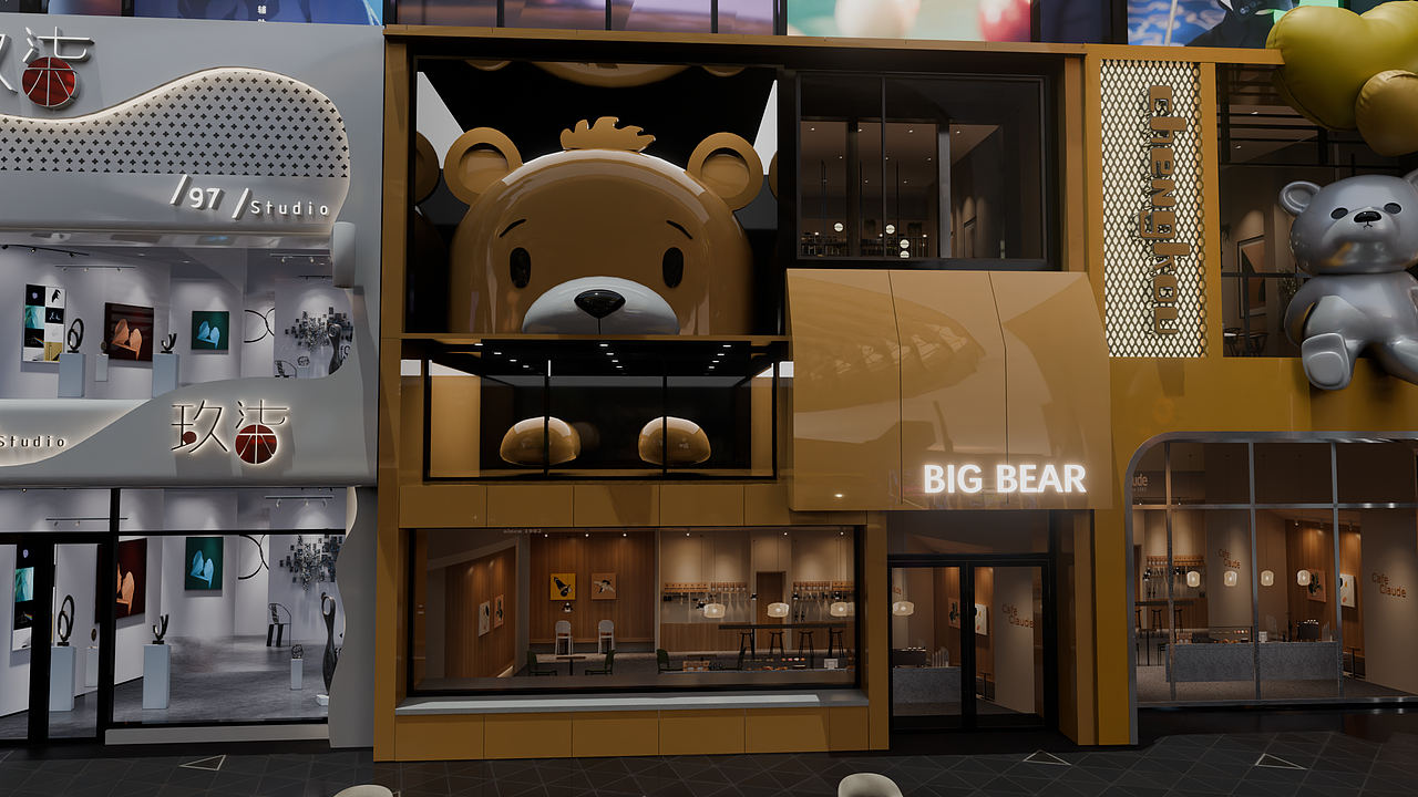 青华E城-商业街改造-白天场景2-纯图片