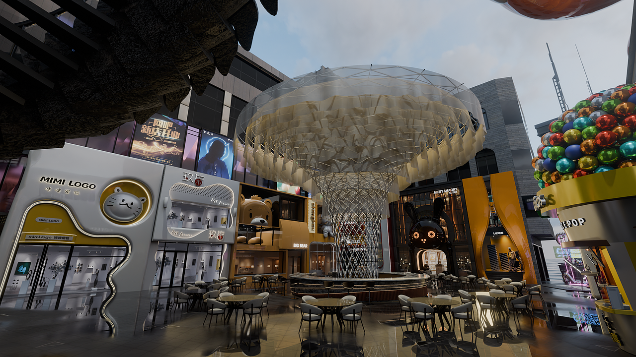 青华E城-商业街改造-白天场景2-纯图片