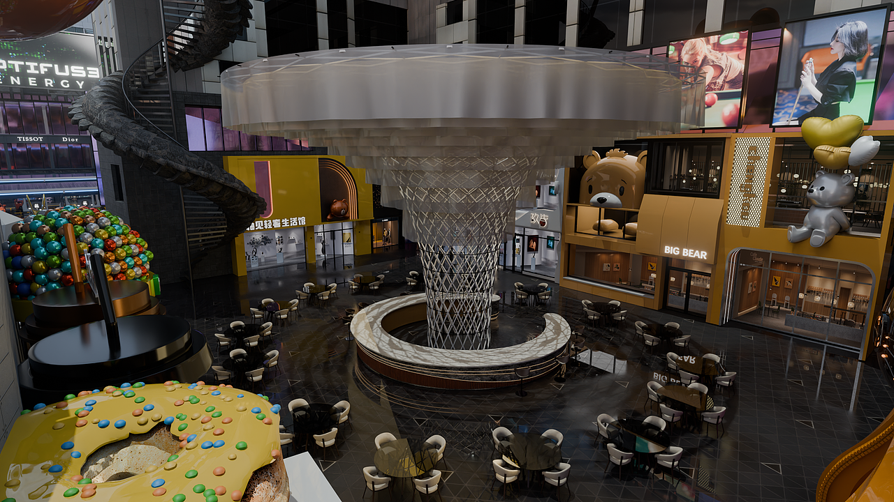 青华E城-商业街改造-白天场景2-纯图片