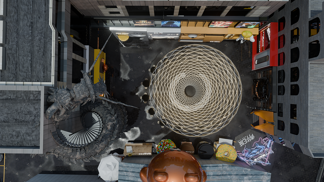 青华E城-商业街改造-白天场景2-纯图片