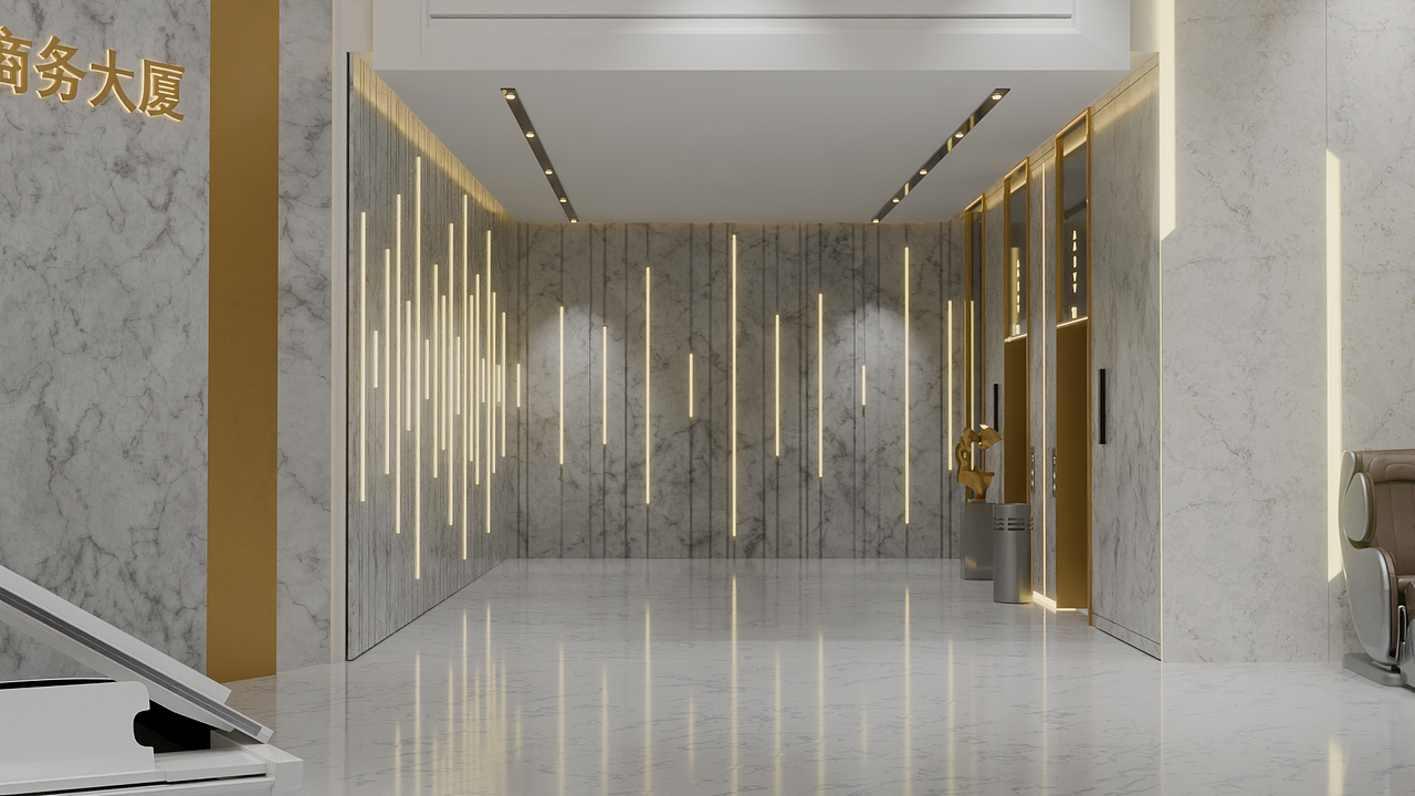 金同商务大厦B幢-一楼大厅改造（图ZMzk3Mjc2MTUy） - 建筑/空间 - 站酷设计师摄設的Mocy原创素材 - 站酷ZCOOL