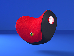 產(chǎn)品渲染-頭枕腰靠