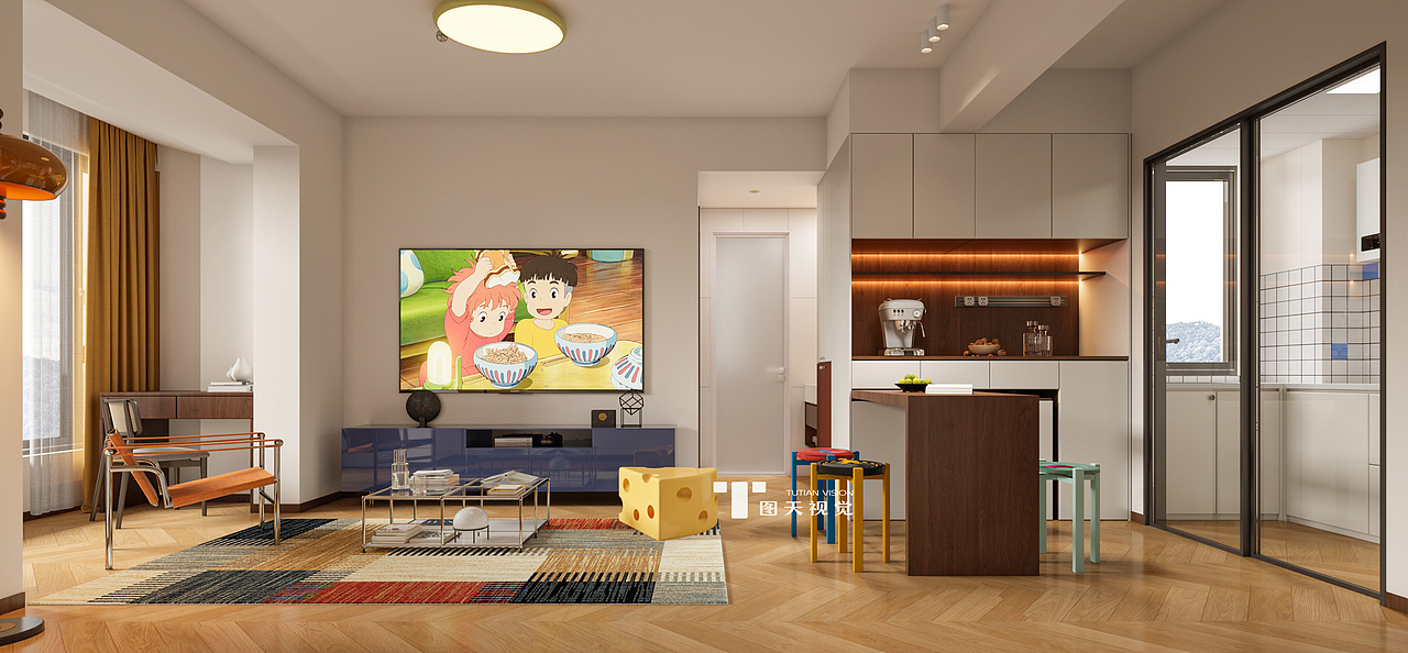 现代多巴胺||把快乐搬进家里的魔法（图ZMzk3MjkzNjI4） - 家装设计 - 站酷设计师图天设计SUSU原创素材 - 站酷ZCOOL