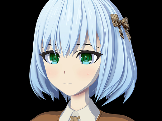 二次元角色，阿諾德三渲二卡通女角色（個人主頁-ZNzI2MTY2MDA=） - 人物/生物 - 站酷設計師Mr周鵬原創(chuàng)素材 - 站酷ZCOOL