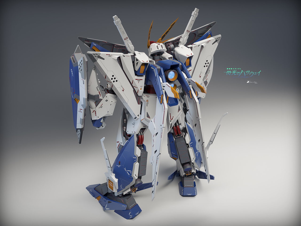 HG RX-105 Ξ高达 Full Frame Plus（图ZMzk3MzIxODMy） - 机械/交通 - 站酷设计师ziodai原创素材 - 站酷ZCOOL