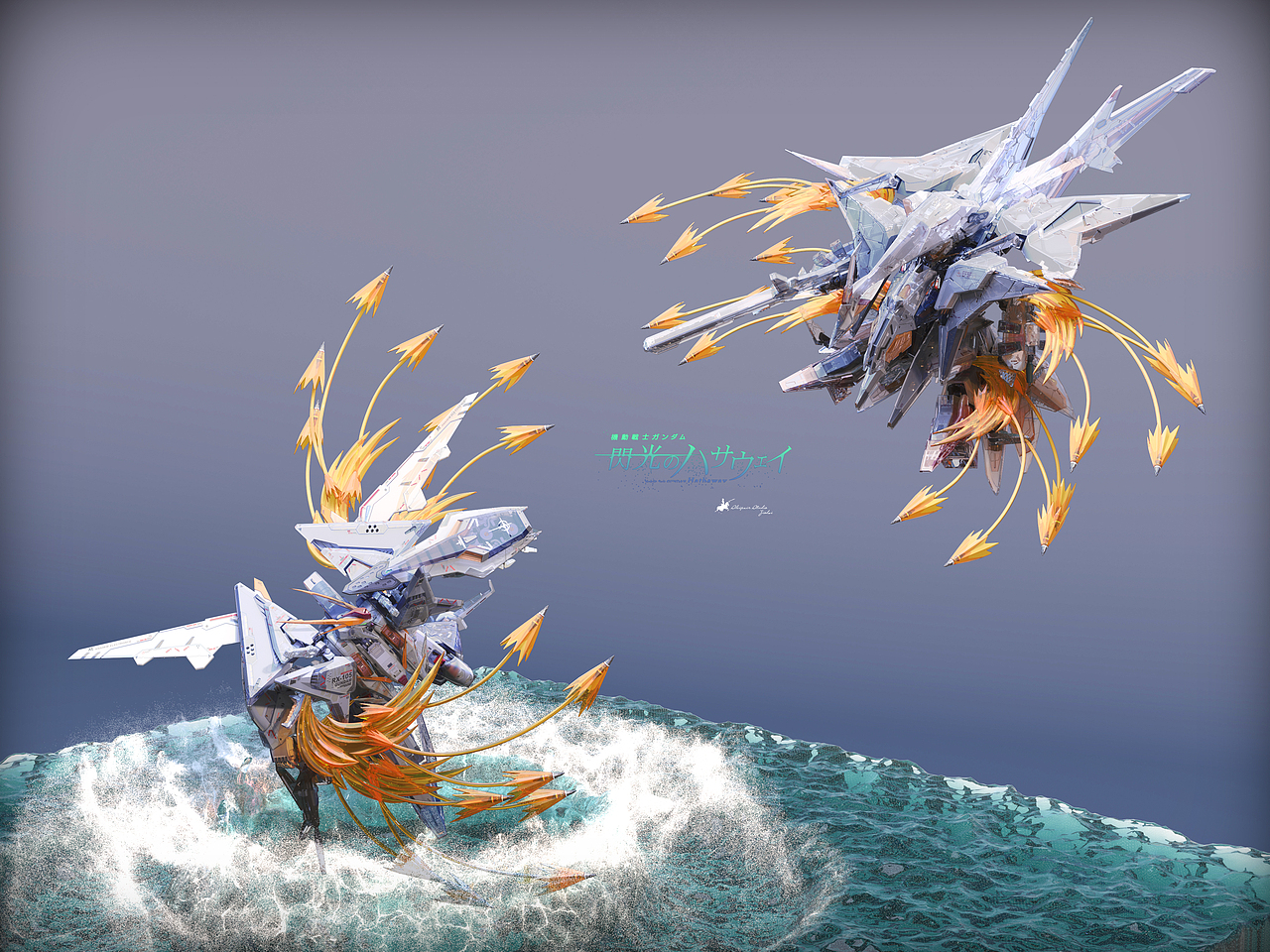 HG RX-105 Ξ高达 Full Frame Plus（图ZMzk3MzIxODYw） - 机械/交通 - 站酷设计师ziodai原创素材 - 站酷ZCOOL