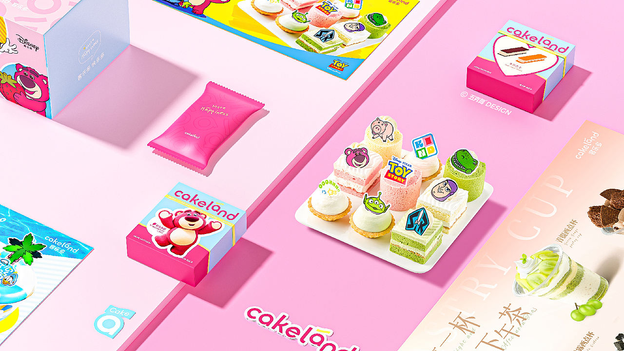五克氮²×Cakeland｜迪士尼联名&烘焙连锁品牌设计（图ZMzk3MzIyNTk2） - 品牌 - 站酷设计师五克氮创意设计原创素材 - 站酷ZCOOL