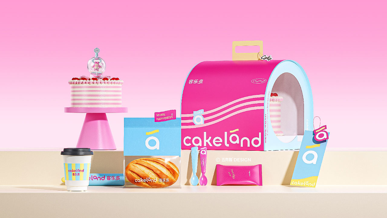 五克氮²×Cakeland｜迪士尼联名&烘焙连锁品牌设计（图ZMzk3MzIyNjY0） - 品牌 - 站酷设计师五克氮创意设计原创素材 - 站酷ZCOOL