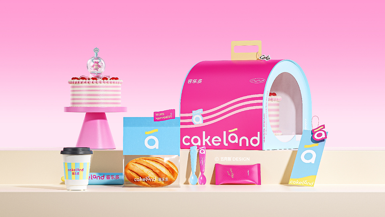 五克氮²×Cakeland|迪士尼联名&烘焙连锁品牌设计
