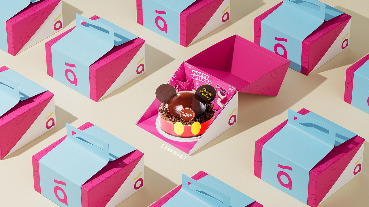 五克氮²×Cakeland|迪士尼联名&烘焙连锁品牌设计