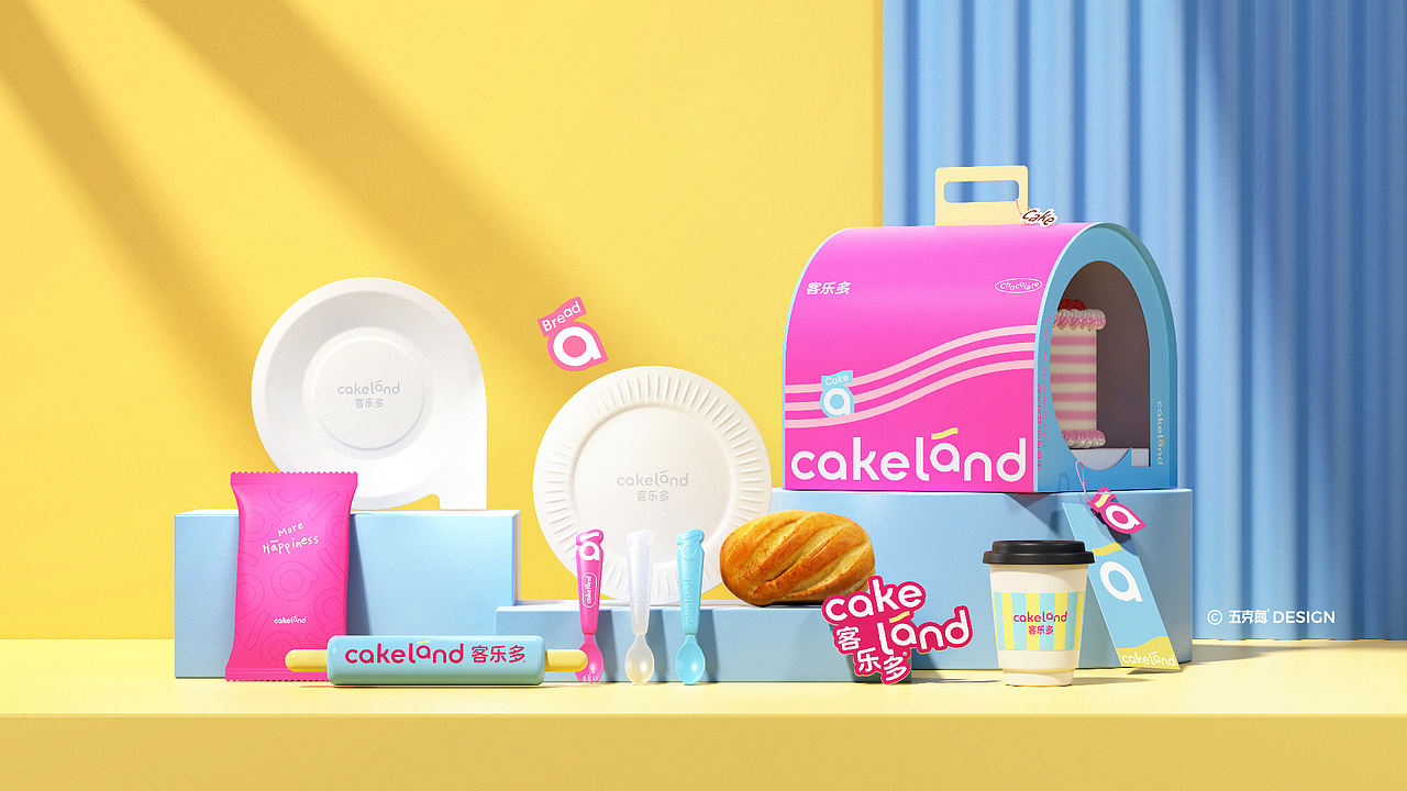 五克氮²×Cakeland｜迪士尼联名&烘焙连锁品牌设计（图ZMzk3MzIyNzcy） - 品牌 - 站酷设计师五克氮创意设计原创素材 - 站酷ZCOOL