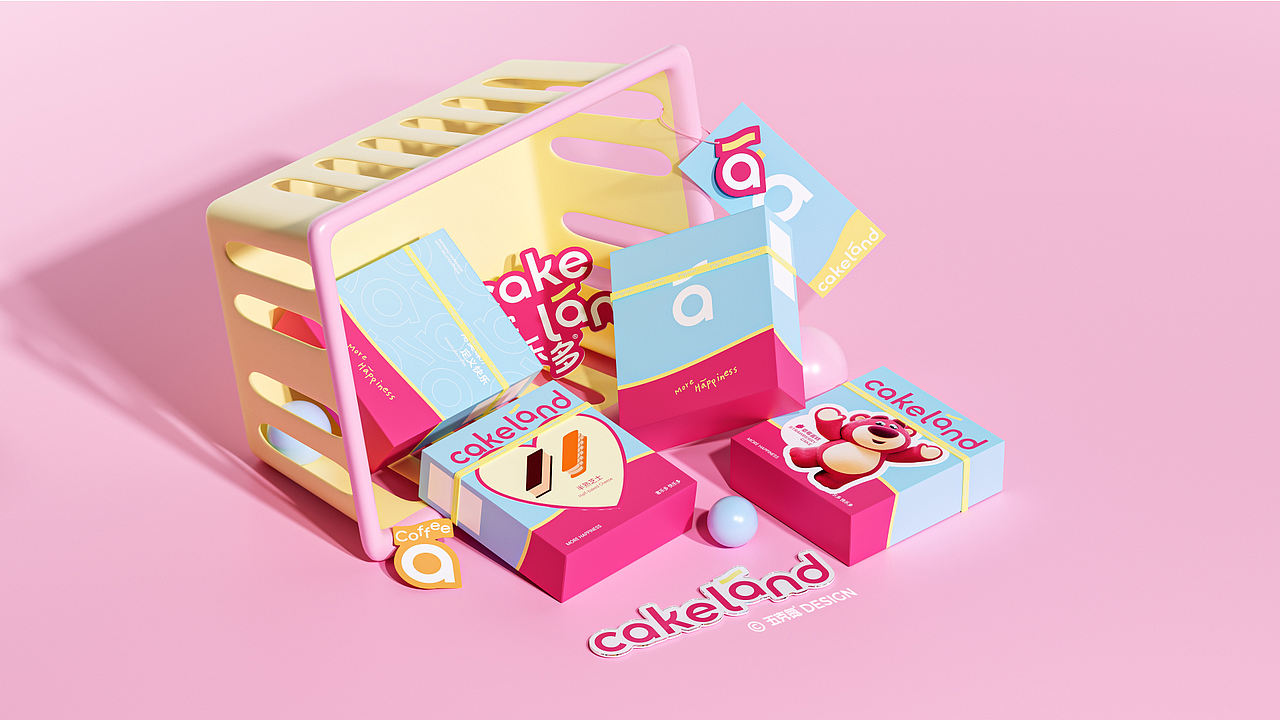 五克氮²×Cakeland｜迪士尼联名&烘焙连锁品牌设计（图ZMzk3MzIyNzg4） - 品牌 - 站酷设计师五克氮创意设计原创素材 - 站酷ZCOOL