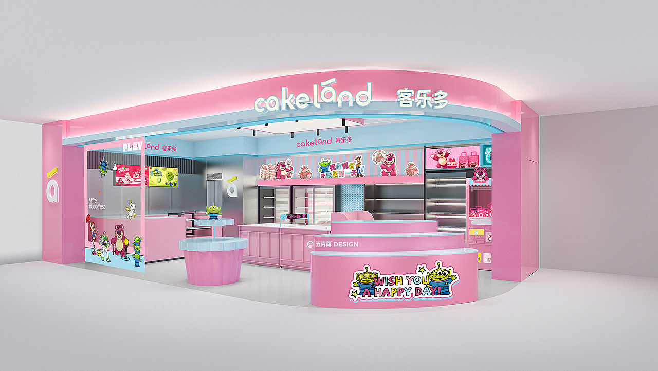 五克氮²×Cakeland|迪士尼联名&烘焙连锁品牌设计