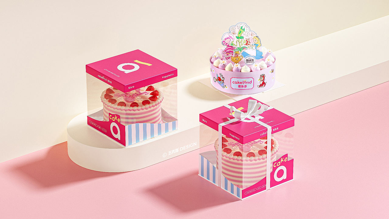 五克氮²×Cakeland｜迪士尼联名&烘焙连锁品牌设计（图ZMzk3MzIyNjc2） - 品牌 - 站酷设计师五克氮创意设计原创素材 - 站酷ZCOOL