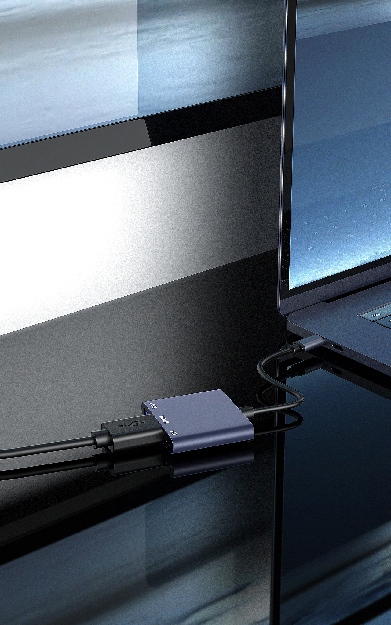 Type-C/扩展坞/USB/转换器 建模渲染工作节选（图ZMzk3MzM0NTA4） - 电商 - 站酷设计师最爱水煎包原创素材 - 站酷ZCOOL