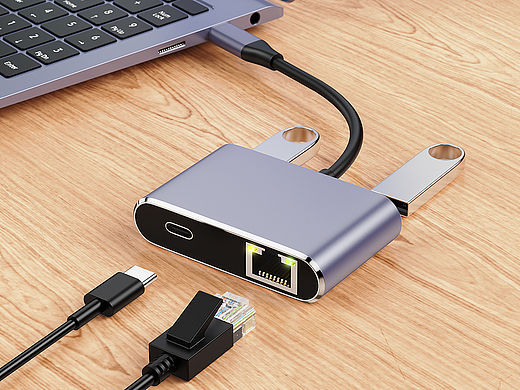 Type-C/扩展坞/USB/转换器 建模渲染工作节选
