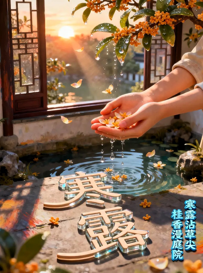 寒露/霜降/节气海报AIGC 设计/平面海报/平面设计