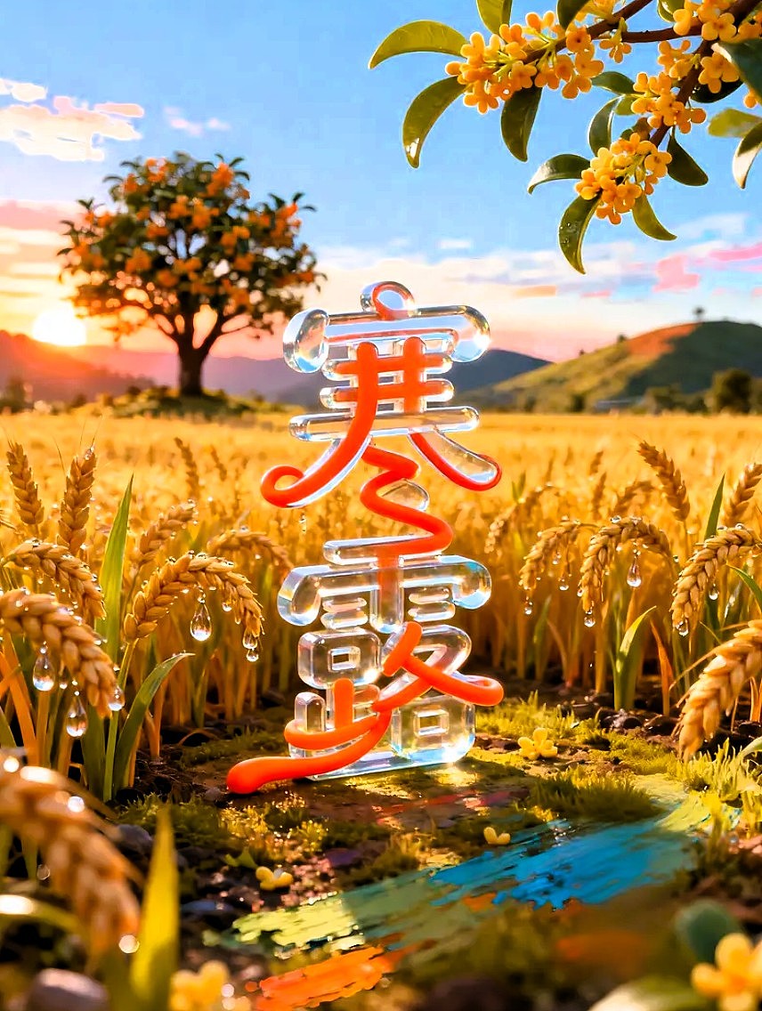 寒露/霜降/节气海报AIGC 设计/平面海报/平面设计