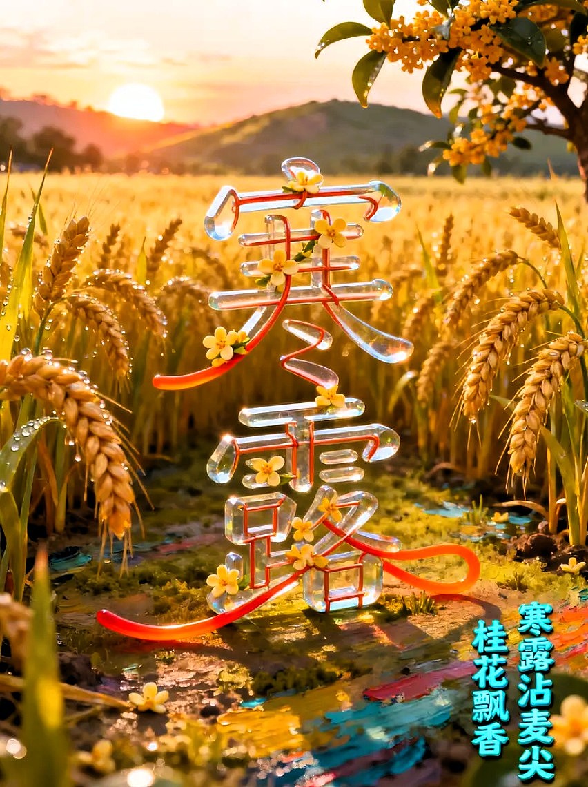 寒露/霜降/节气海报AIGC 设计/平面海报/平面设计