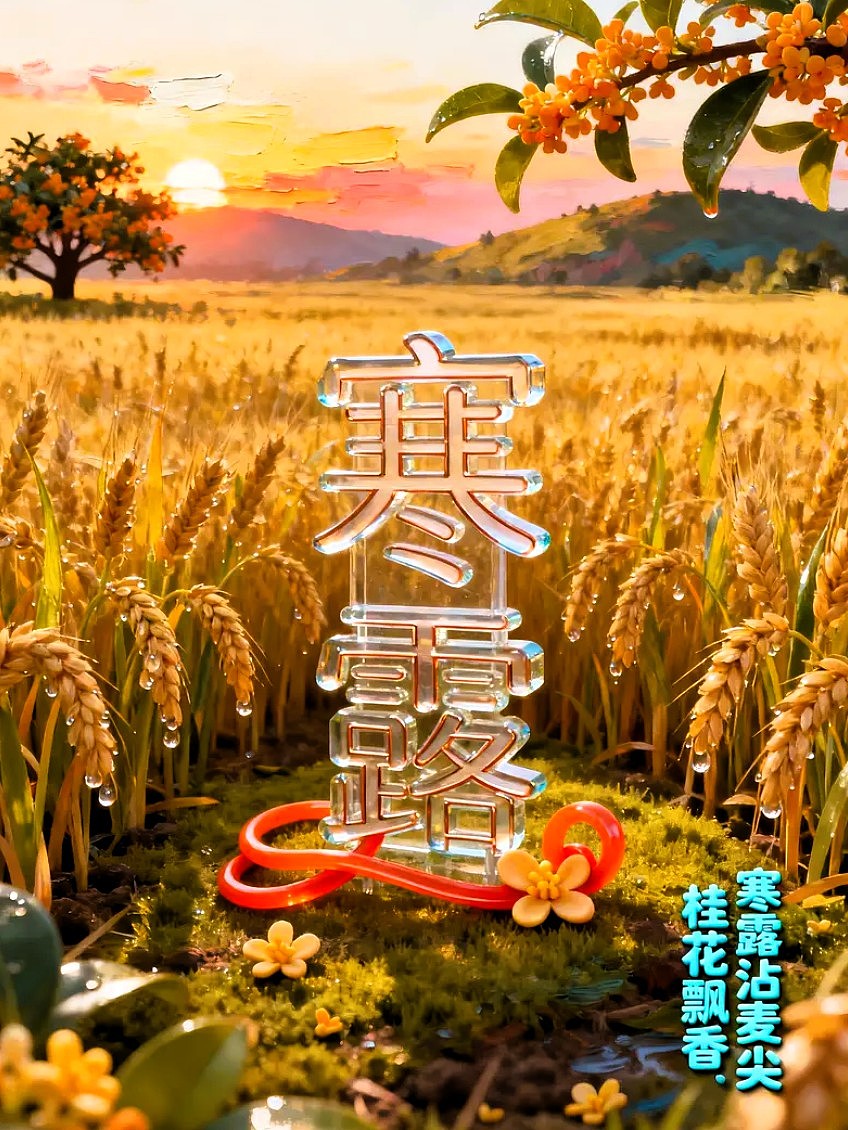 寒露/霜降/节气海报AIGC 设计/平面海报/平面设计