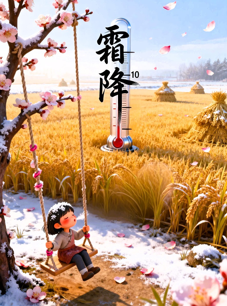 寒露/霜降/节气海报AIGC 设计/平面海报/平面设计