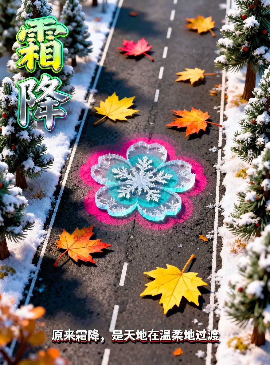 寒露/霜降/节气海报AIGC 设计/平面海报/平面设计