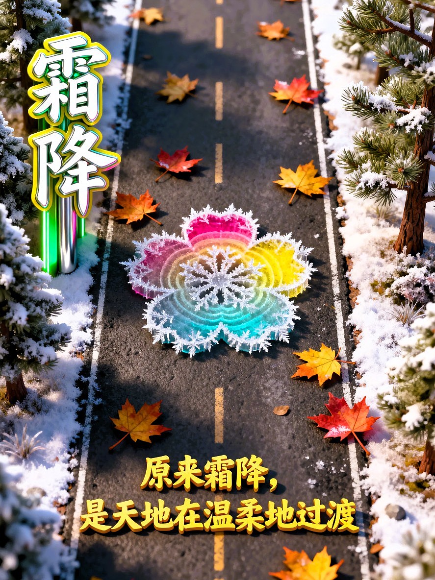 寒露/霜降/节气海报AIGC 设计/平面海报/平面设计