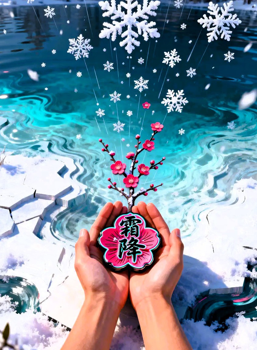 寒露/霜降/节气海报AIGC 设计/平面海报/平面设计