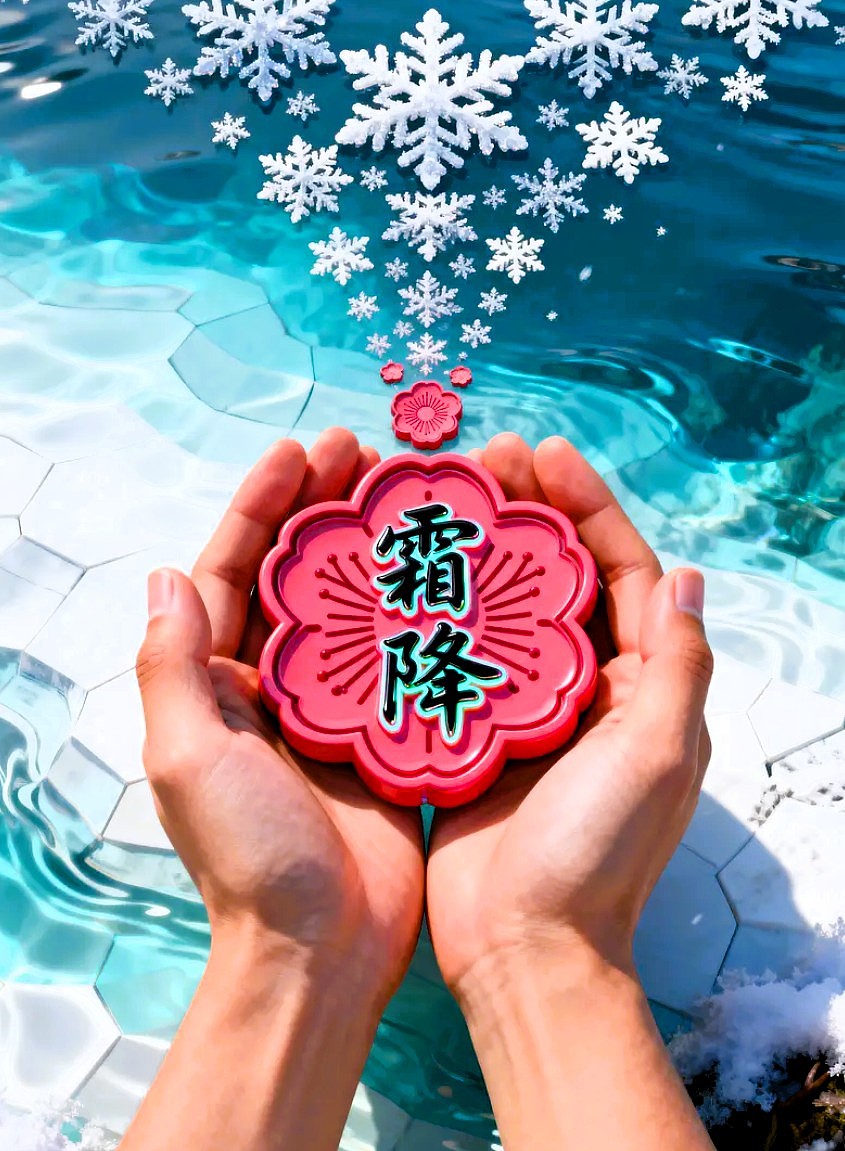 寒露/霜降/节气海报AIGC 设计/平面海报/平面设计