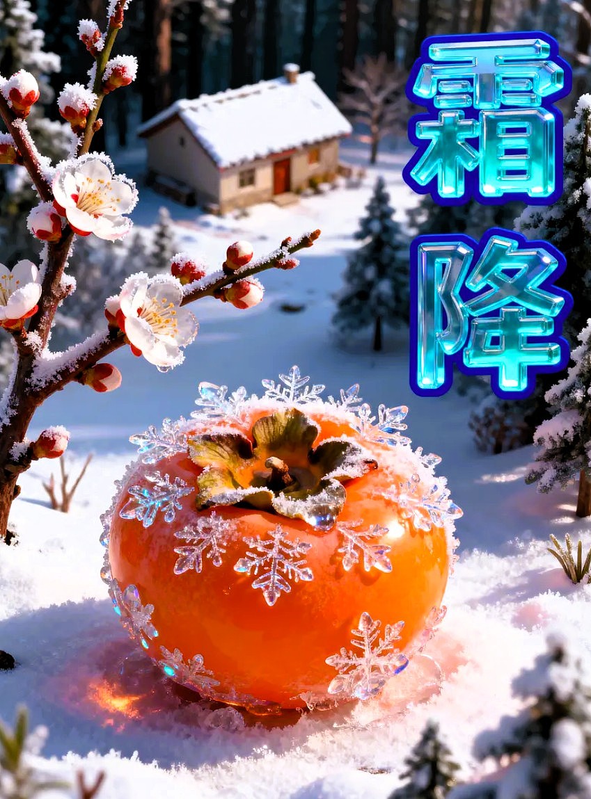 寒露/霜降/节气海报AIGC 设计/平面海报/平面设计