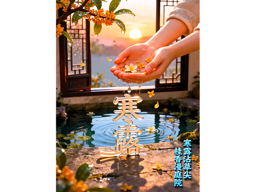 寒露/霜降/节气海报AIGC 设计/平面海报/平面设计