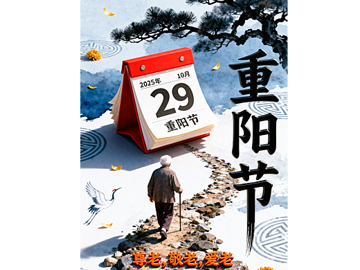 重阳节海报 /AIGC设计/平面海报/平面设计/创意海报