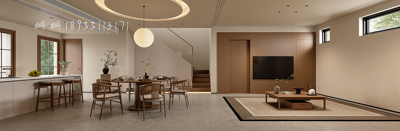 宋式美学极简别墅（图ZMzk3MzQyMjY0） - 家装设计 - 站酷设计师姗姗18955113171原创素材 - 站酷ZCOOL