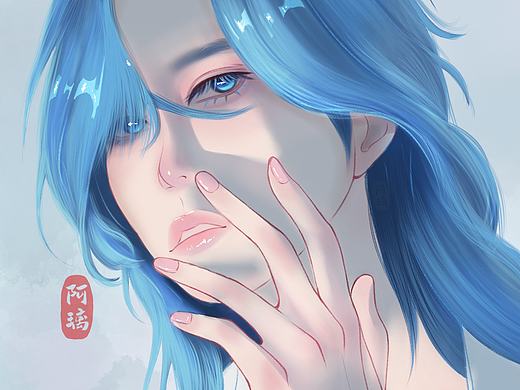 治愈系人物插画