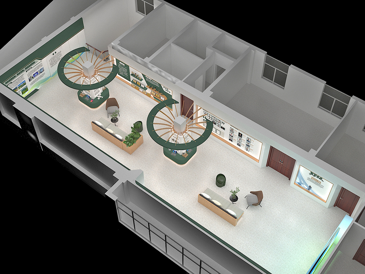 湖北荆州农商行绿色金融展厅