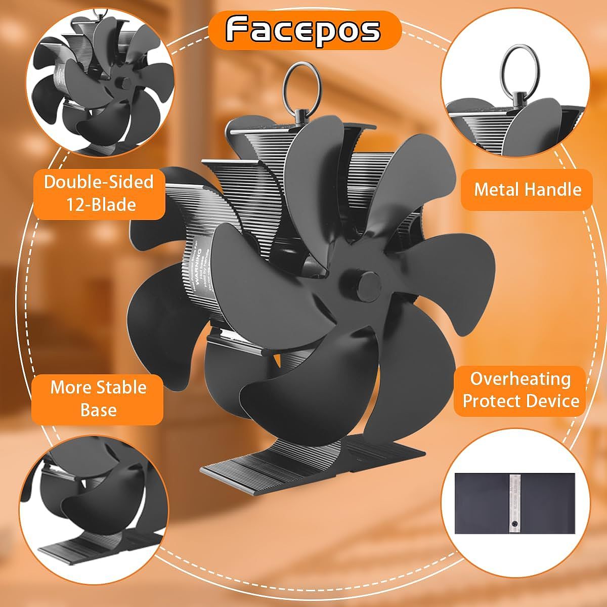 亚马逊-美国站-壁炉风扇