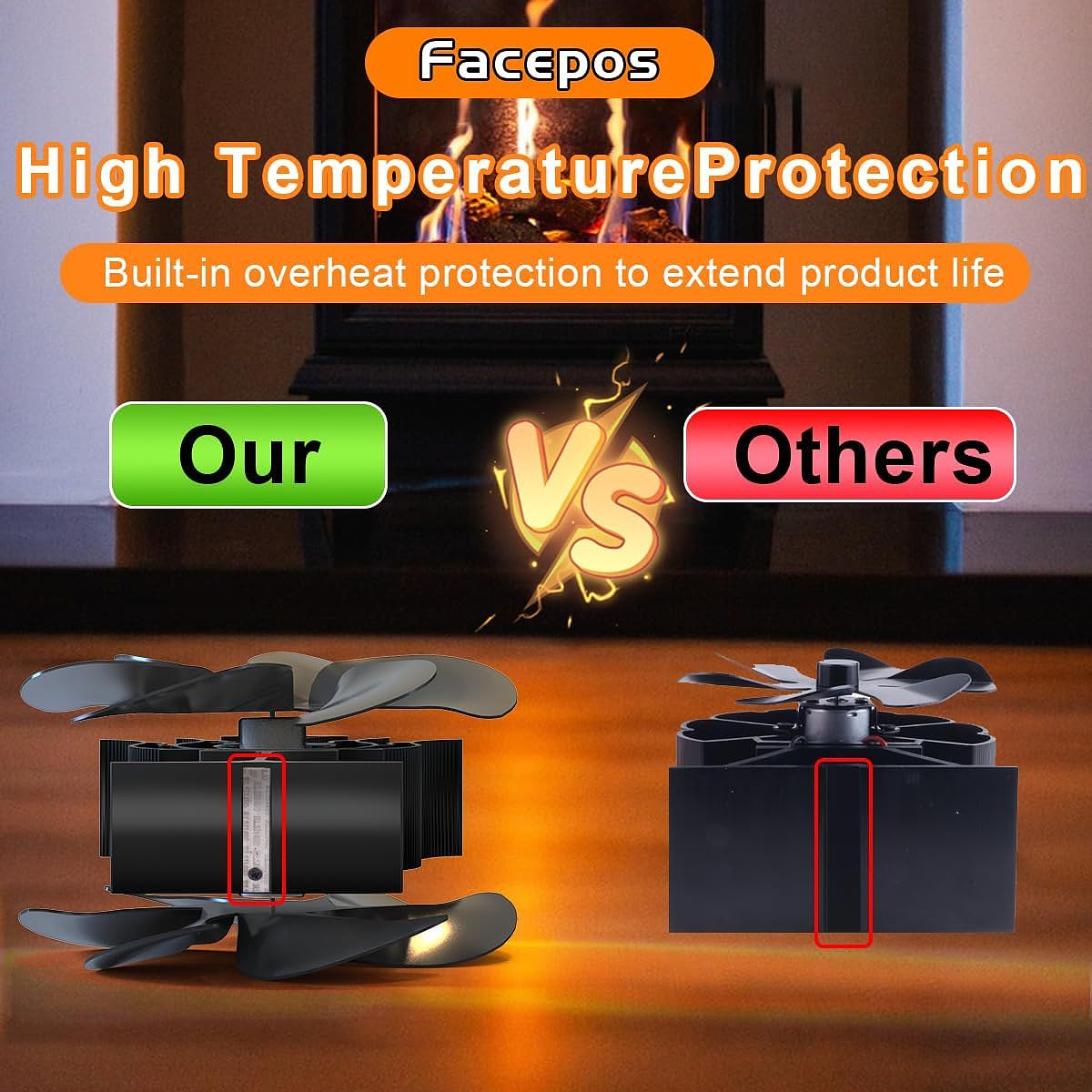 亚马逊-美国站-壁炉风扇