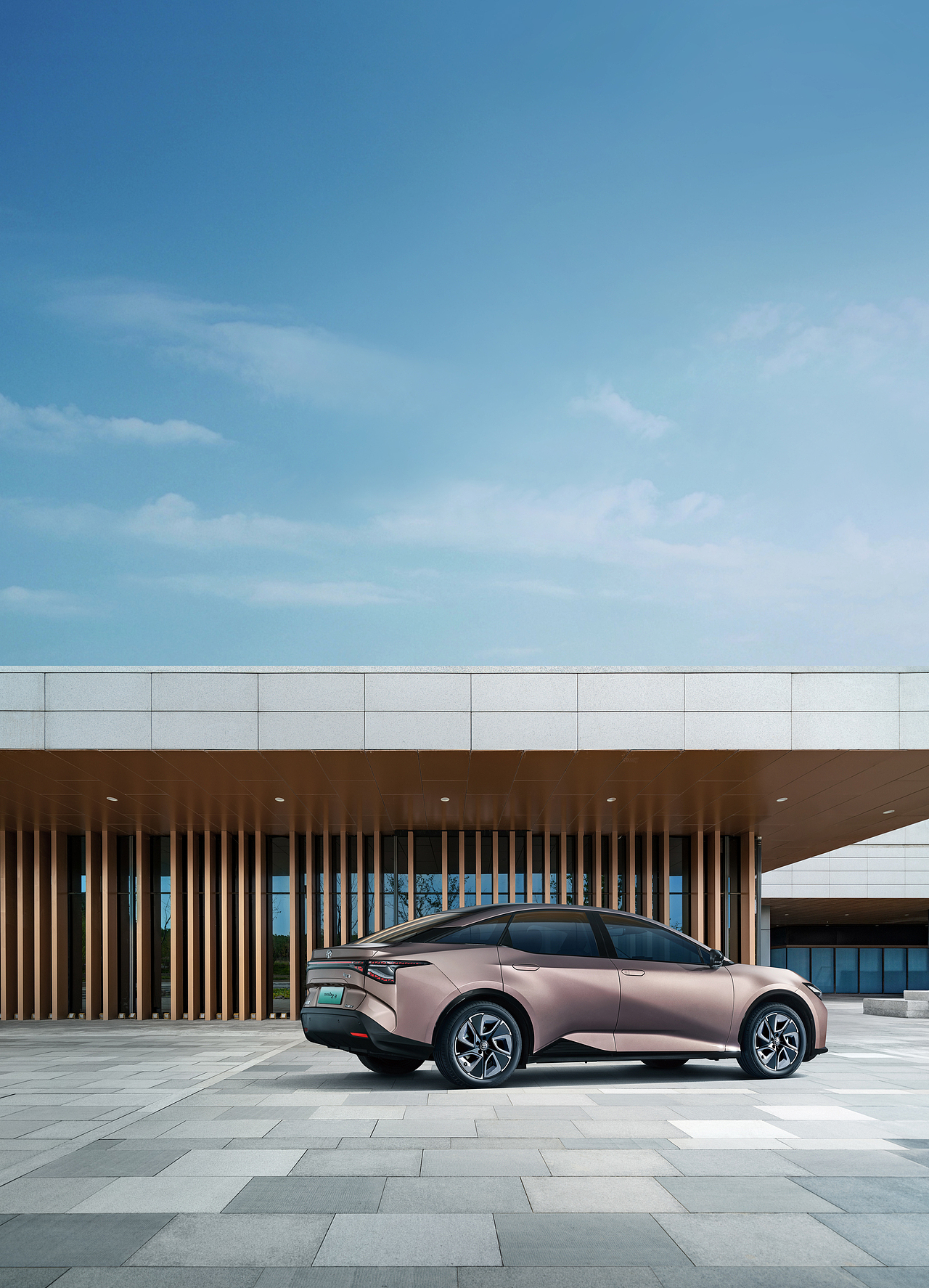 丰田汽车BZ3-汽车图册拍摄(主KV+三维渲染合成)