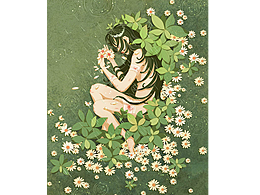《雏菊》《百合》《树桩》《荷花》