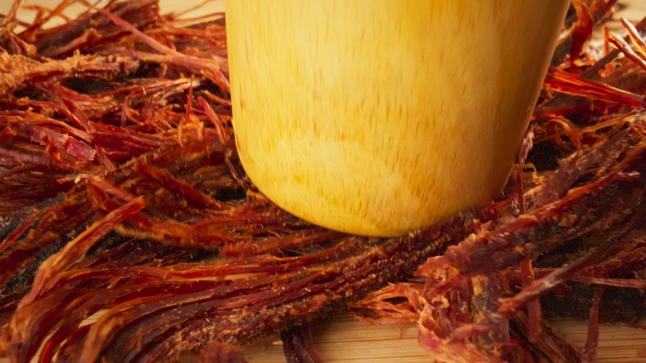 傣旺火烧干巴——古法碳烤