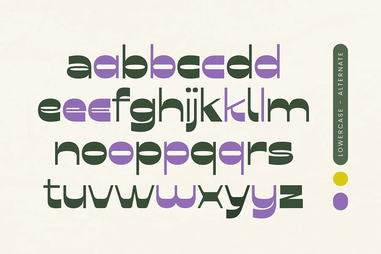 潮流复古时尚文创周边广告海报封面标题艺术英文字体