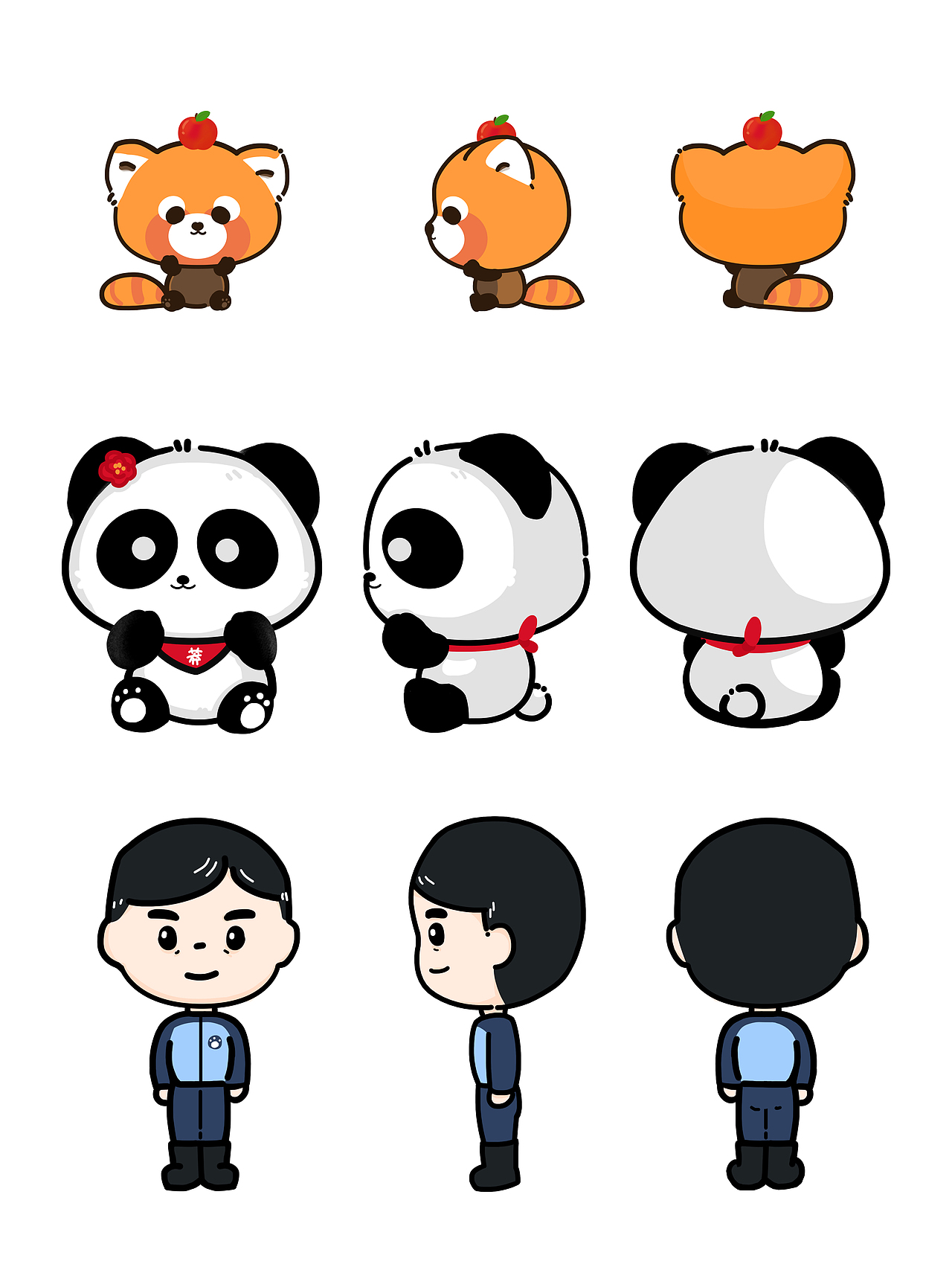 人物三视图