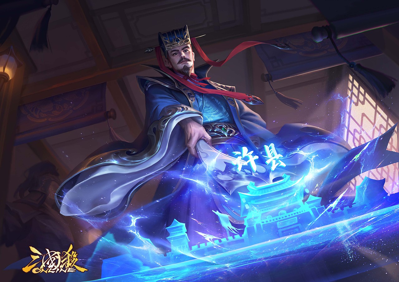 三国杀OL 董昭（图ZMzk3NDMzMDc2） - 商业插画 - 站酷设计师不工斋原创素材 - 站酷ZCOOL