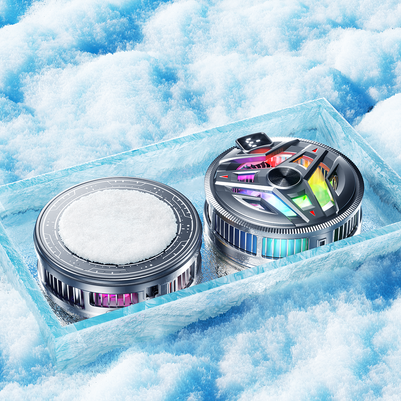 手机散热器、支架、电机、芯片渲染（图ZMzk3NDMzMzE2） - 产品 - 站酷设计师暴龙战士666原创素材 - 站酷ZCOOL