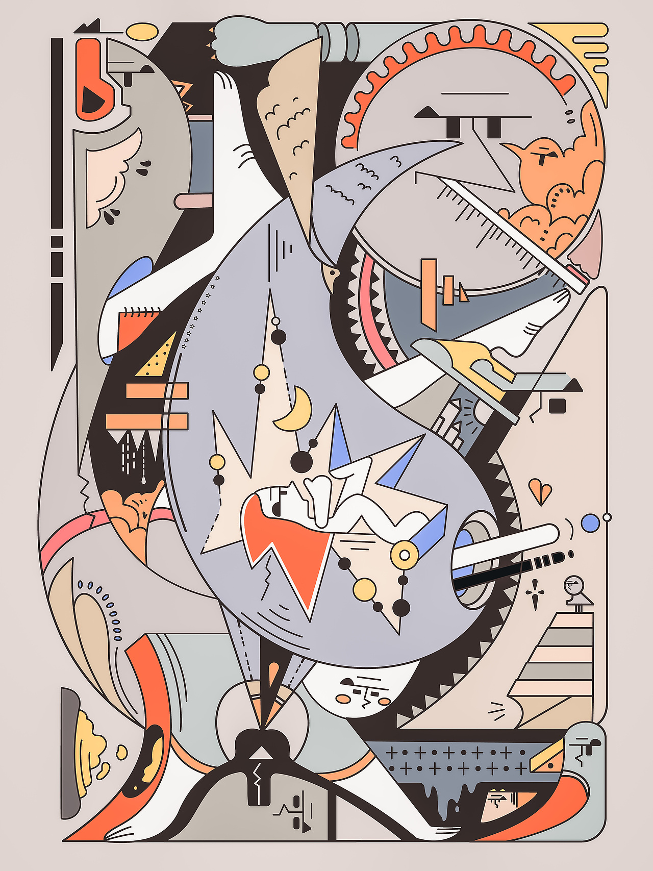 解锁新风格 | 无主题插画