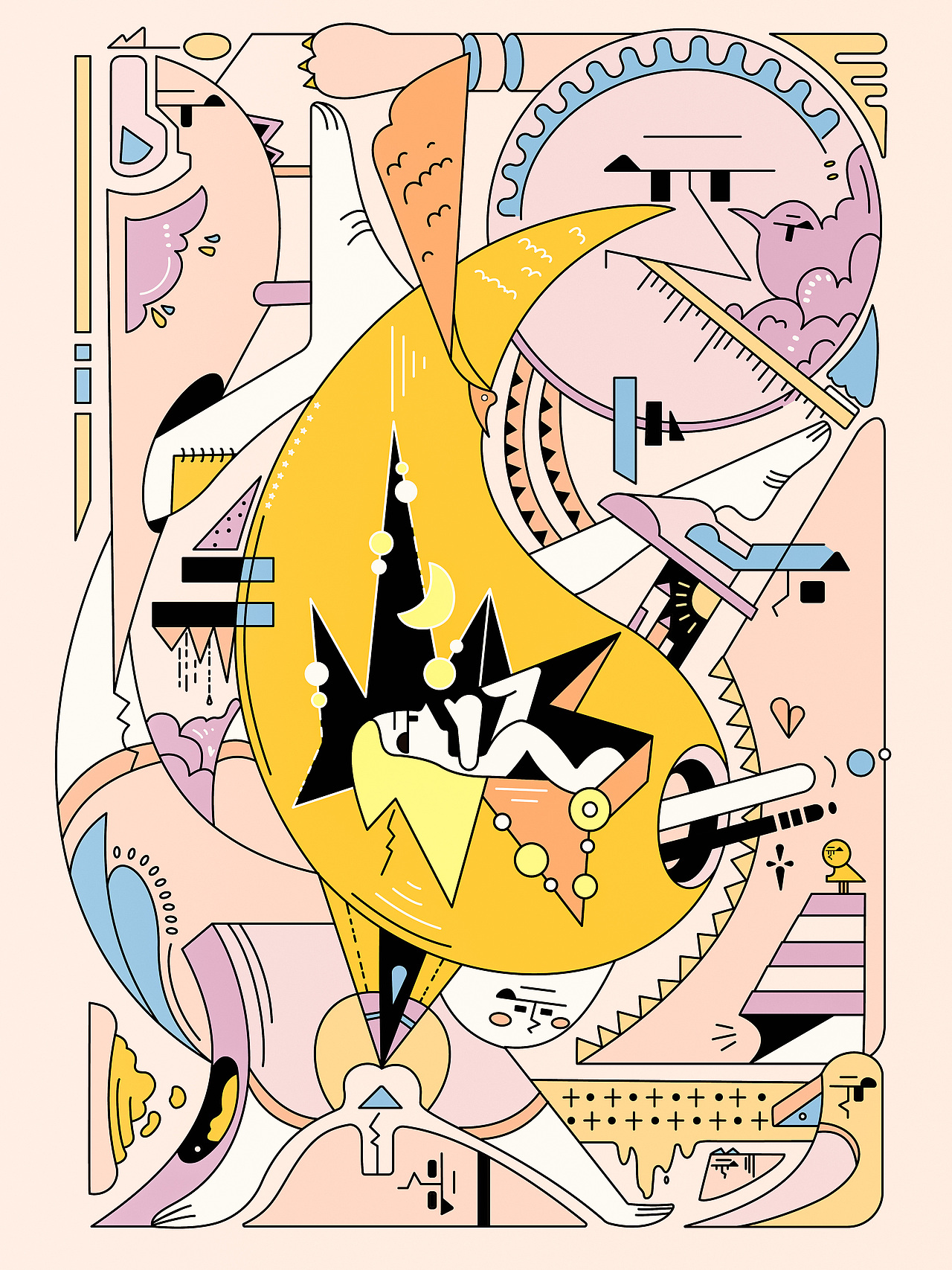 解锁新风格 | 无主题插画