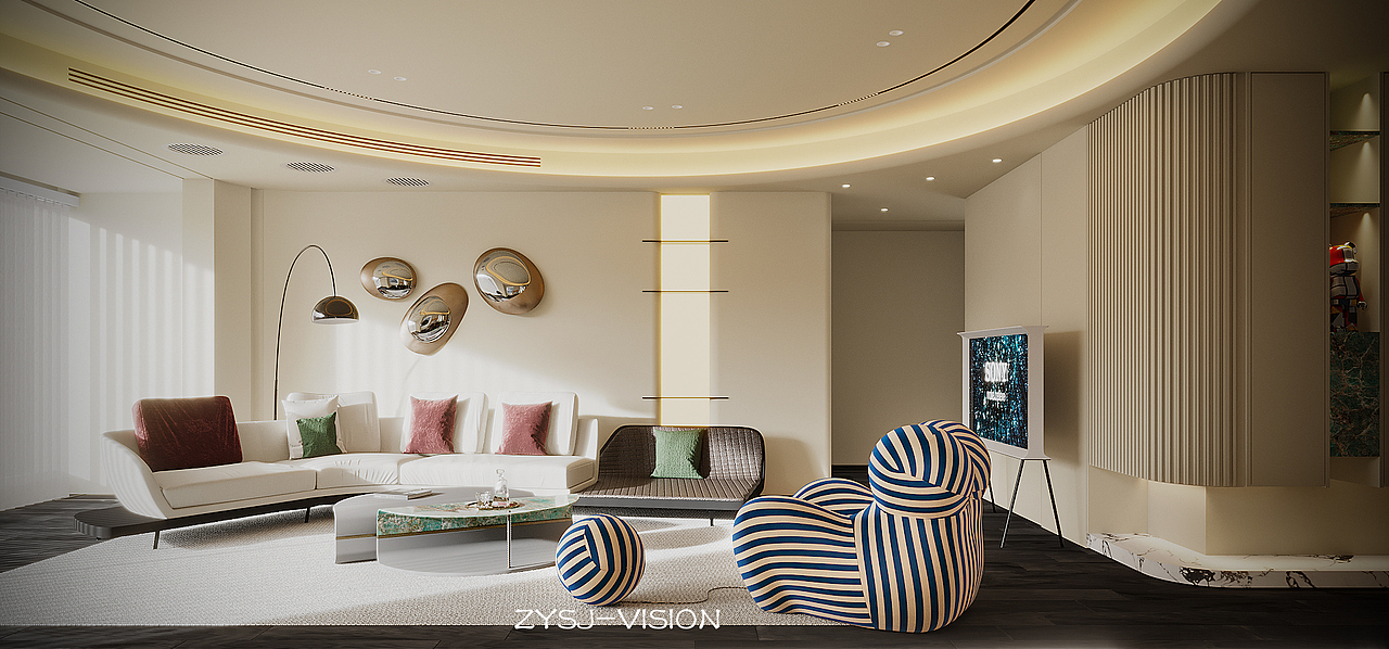 轻奢客餐厅效果图（图ZMzk3NDU3MDA0） - 家装设计 - 站酷设计师ZY设计研究室原创素材 - 站酷ZCOOL