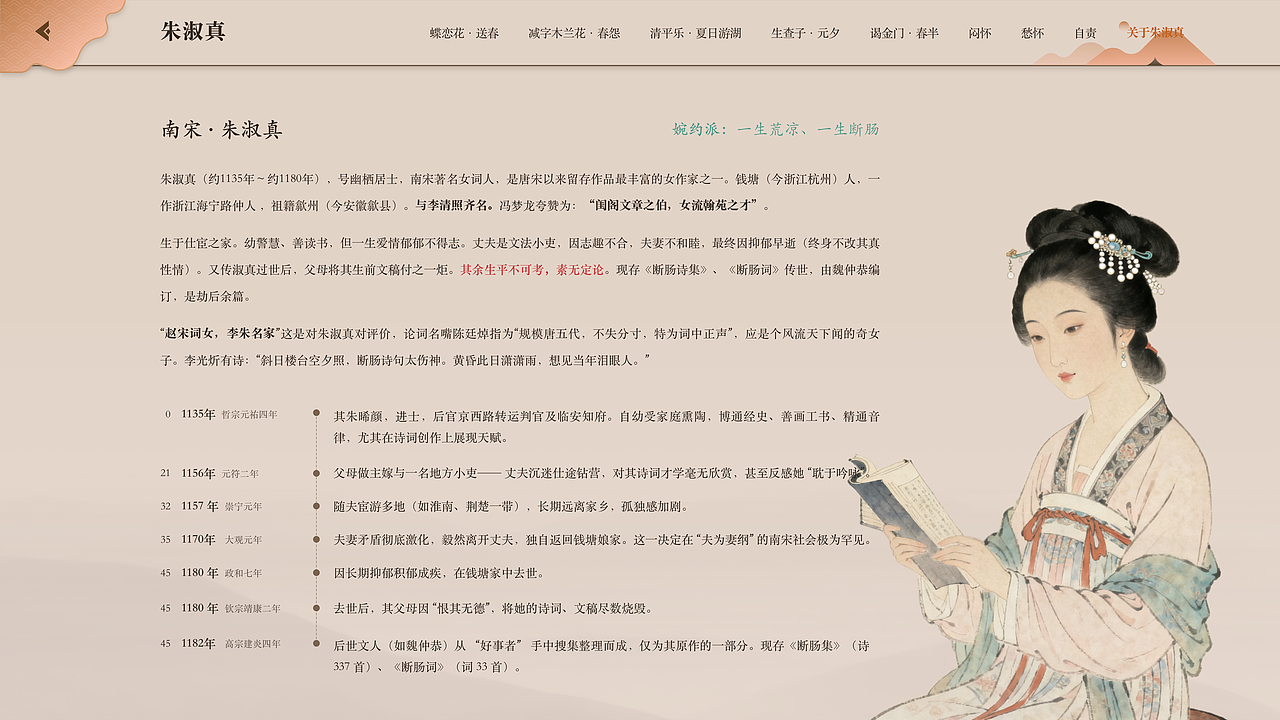 宋词发展历程_004_南宋词_朱淑真（图ZMzk3NDU3MjA0） - 软件界面 - 站酷设计师旅途走失的猫原创素材 - 站酷ZCOOL